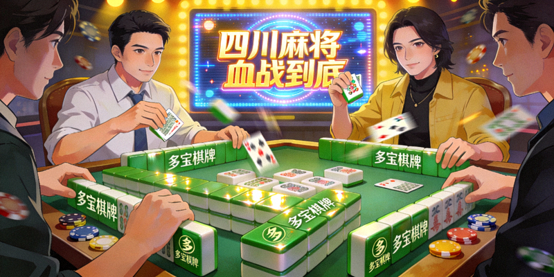 多宝棋牌四川麻将血战到底模式 - 四人激烈对战场景