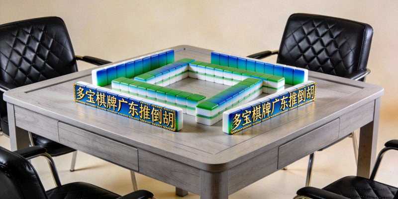 多宝棋牌广东推倒胡麻将 - 简约牌桌与精致麻将牌